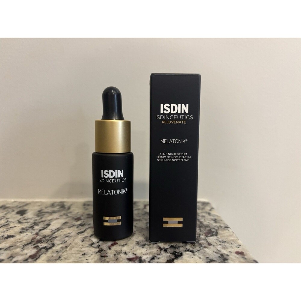 Isdin Melatonik 3 in 1 Night Serum 10 ml .33 oz Travel Size NIB New Authentic